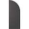 Ekena Millwork Americraft 6-Board (2 Batten) Wood Joined Board-n-Batten Shutters w/ Arch Top, ARW101BQ621X77SMH, PR ARW101BQ621X77SMH - alternate 2